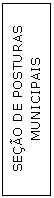 Caixa de texto: SEO DE POSTURAS MUNICIPAIS